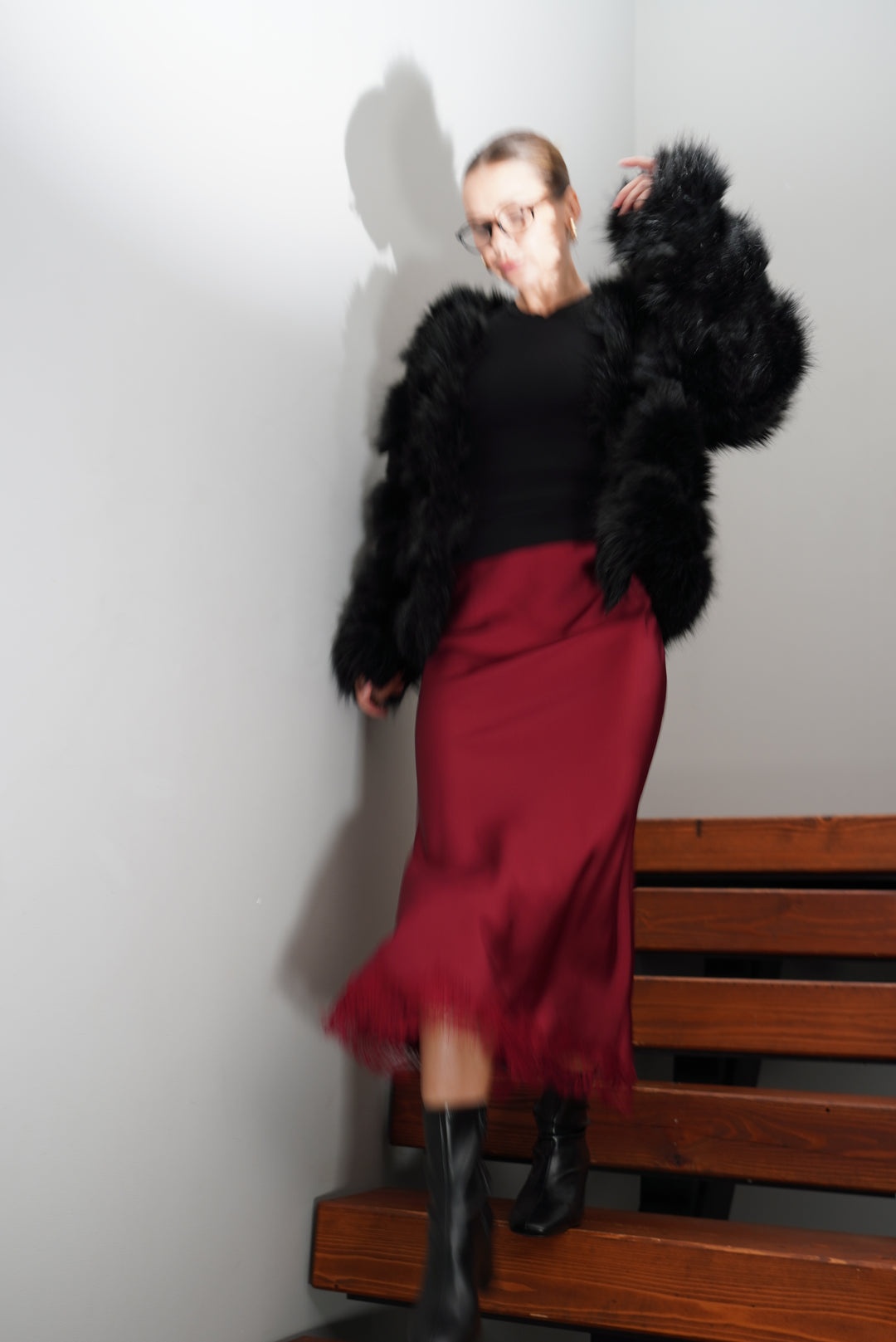 Gari svārki ar mežģīni