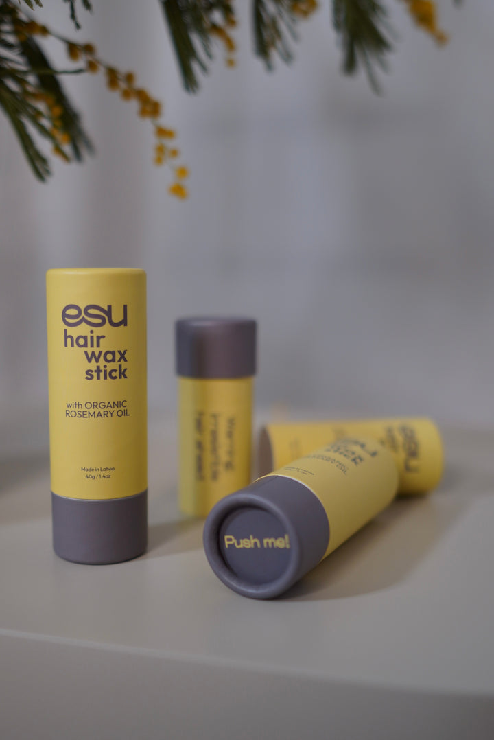 Rozmarīna matu vaska stick | Slick bun, baby hair pieglaušanai un matu kopšanai. ESU hair wax stick