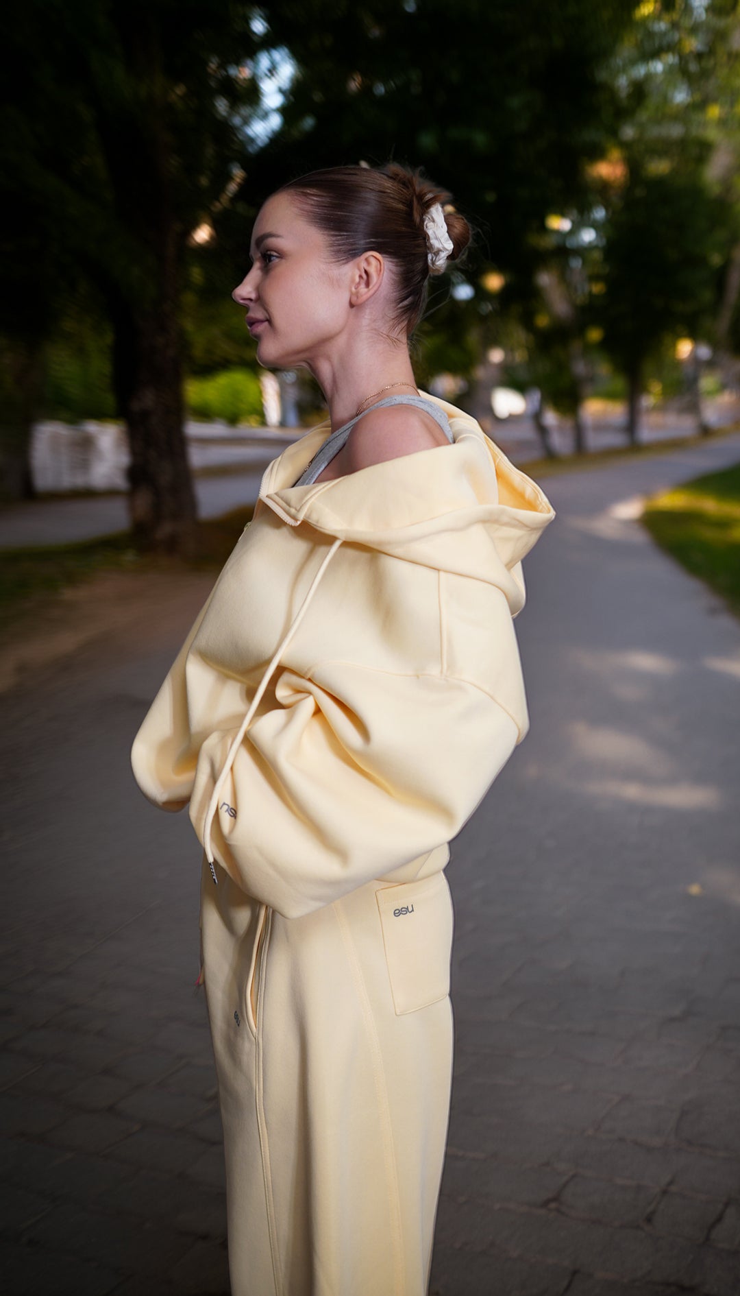 Kokvilnas bikses “Wide”