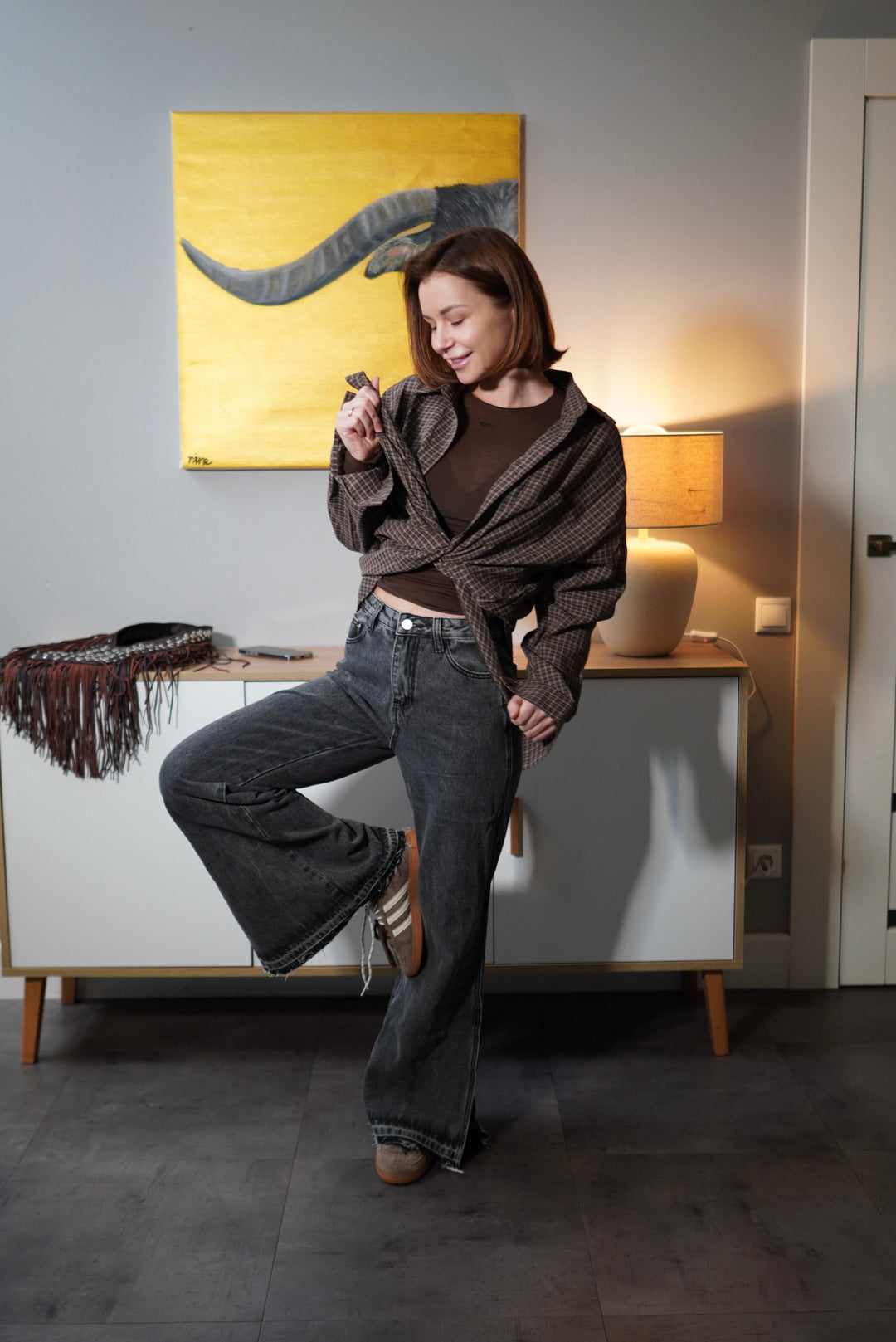 Džinsa bikses "Wide-leg"