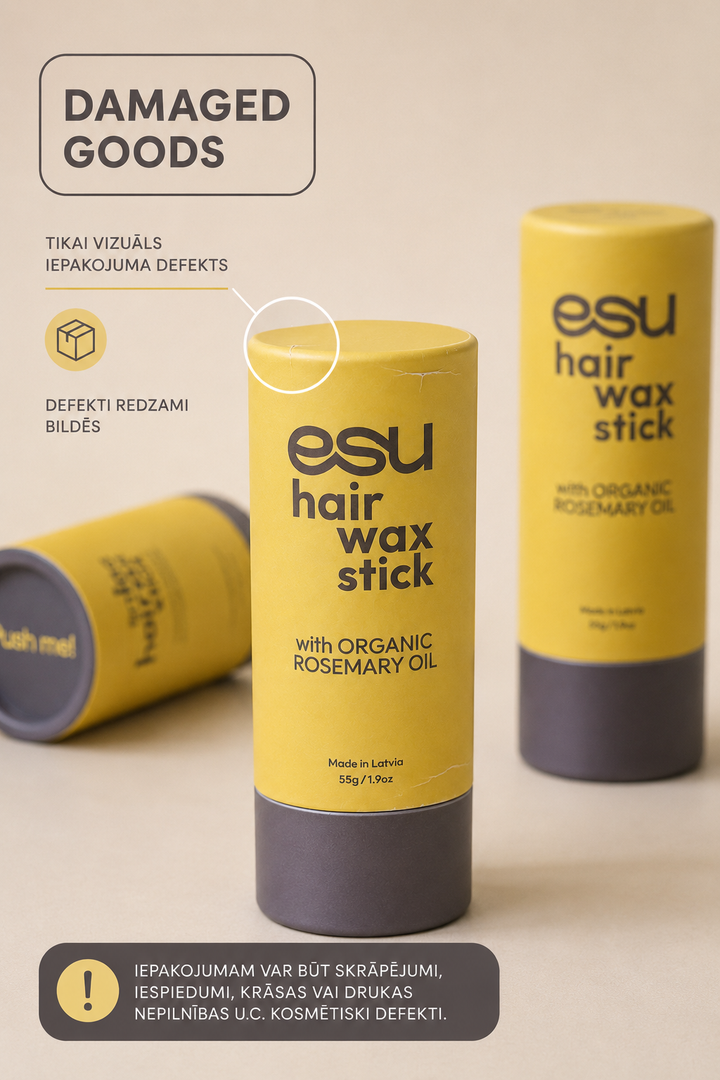 ESU hair wax stick - BRĀĶĒTS IEPAKOJUMS